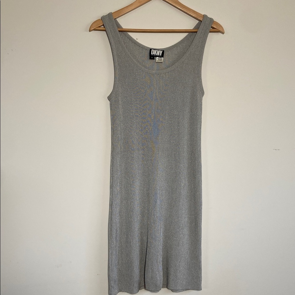 Vintage DKNY Silver Mini Dress